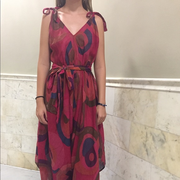 bold print jumpsuit