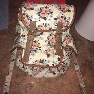 Floral bookbag