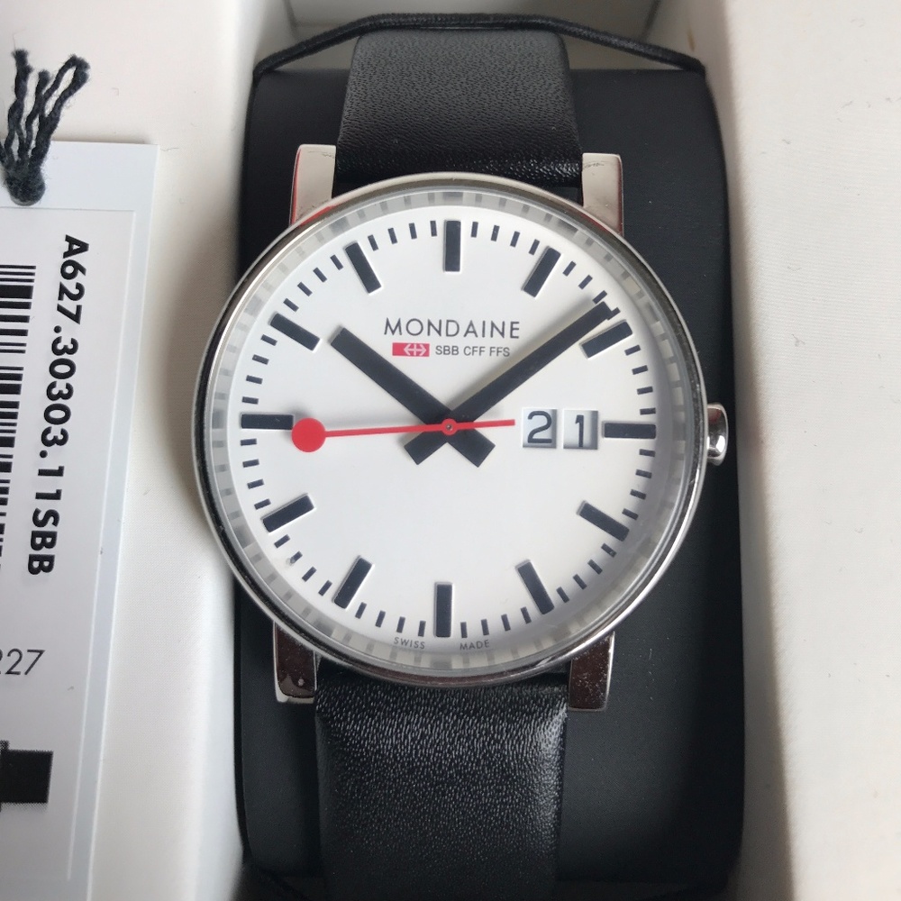 Mondaine EVO Big Date 40mm - A627 w/Black Leather