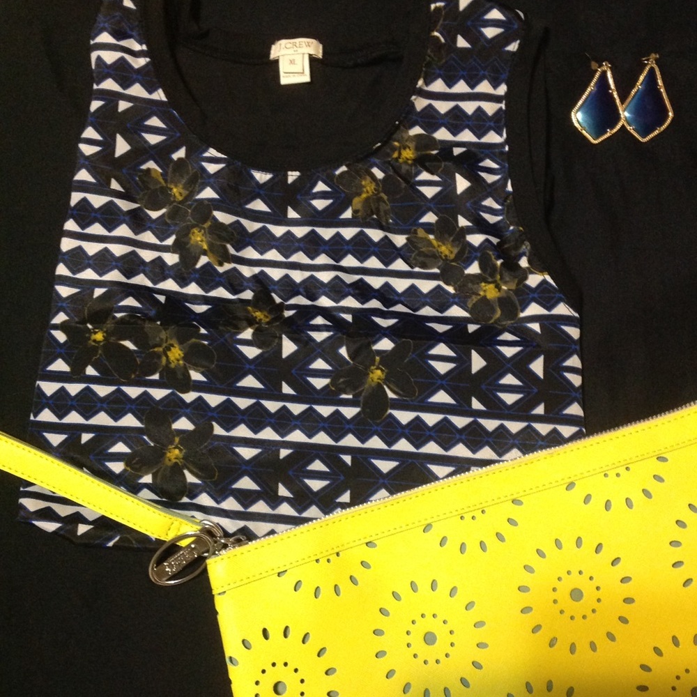 ❌SOLD❌ J. Crew multi colored flower blouse