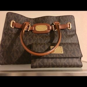 Authentic Michael Kors signature handbag