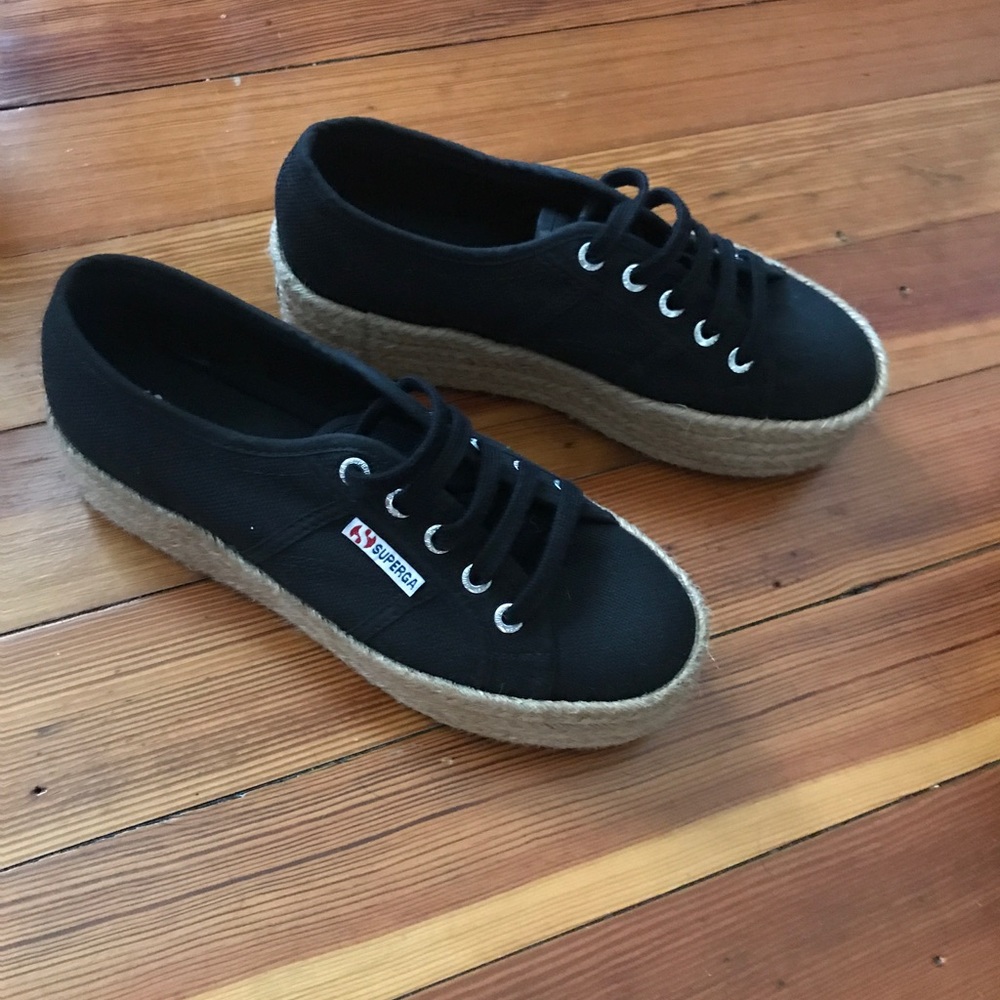 Espadrille platform sneakers from Superga