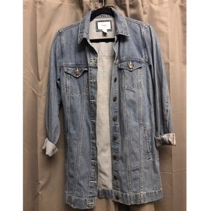 NWOT Long Denim Jacket