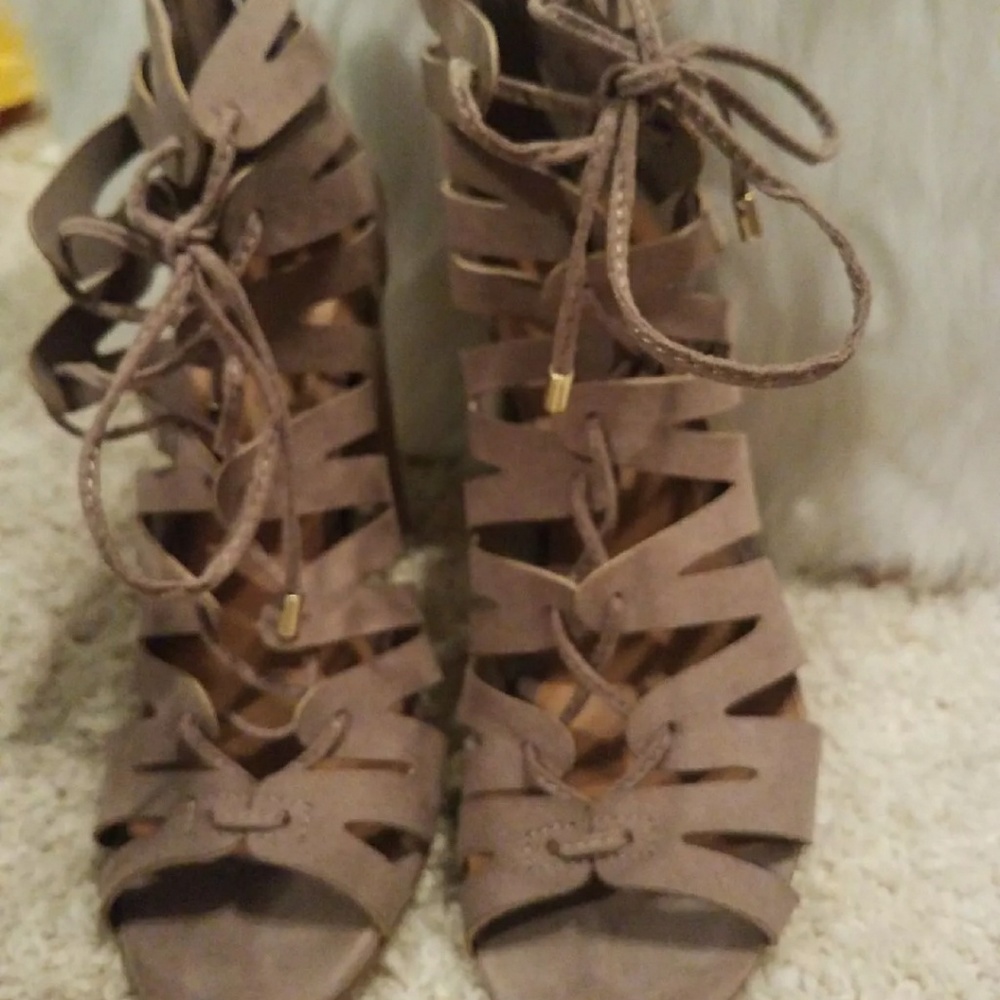 Strappy heels