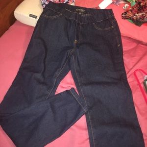 Dark denim forever 21 plus jeggings size 14 NWT