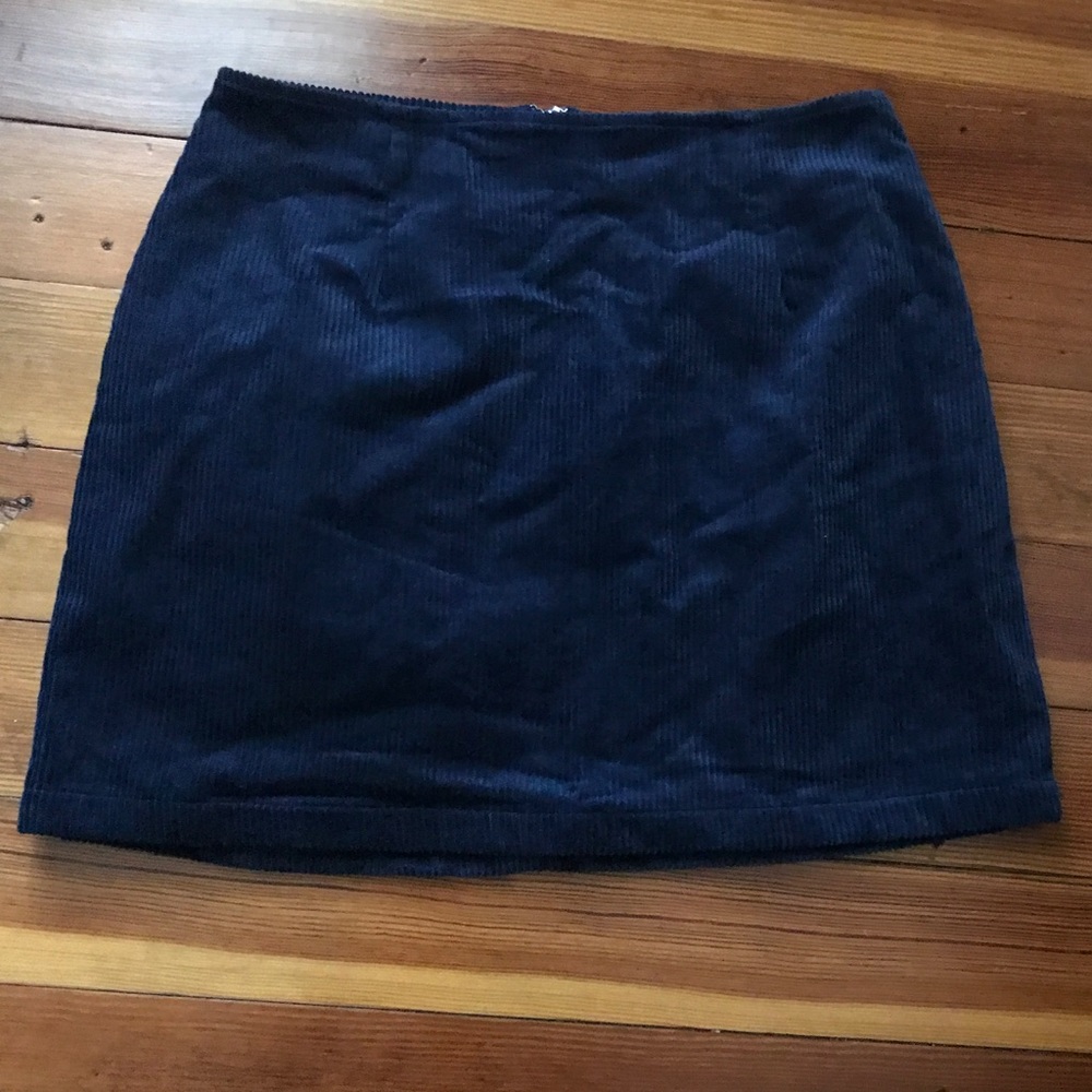 Blue corduroy skirt, Kendall and Kylie from Pacsun