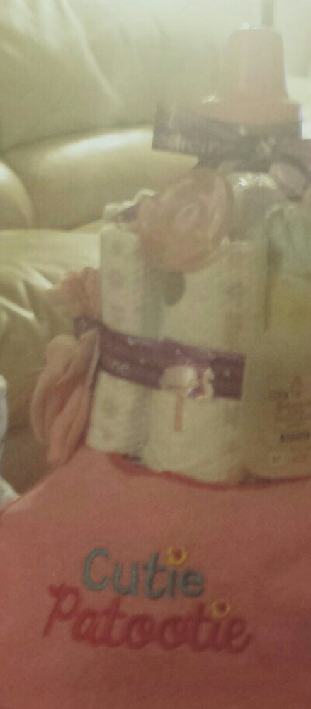 Baby Girl Diaper Cake