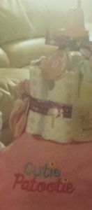 Baby Girl Diaper Cake