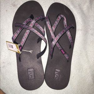 Brand new Teva flip flops