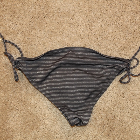 Bikini Bottom in Sparkly Gray/Silver, Medium - Picture 3 of 4