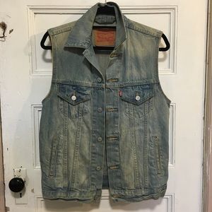 Levi's Trucker Vest - Bleacher light