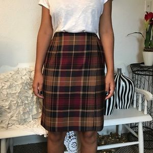 Vintage plaid Charter Club wrap skirt