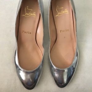 Silver Christian Louboutin shoe