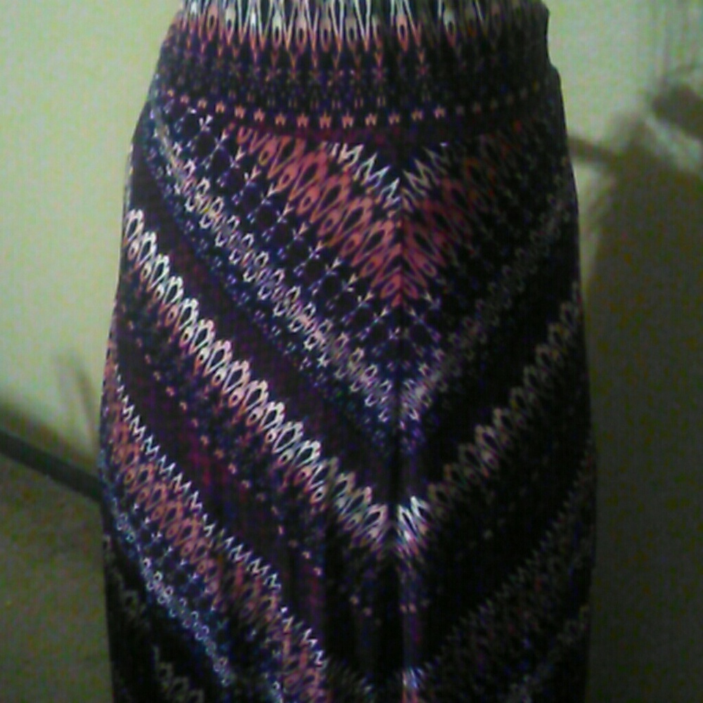 Maxi  print skirt