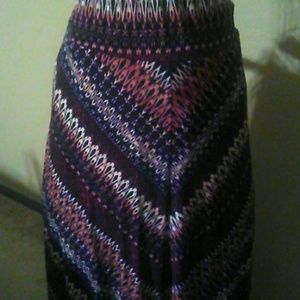 Maxi  print skirt
