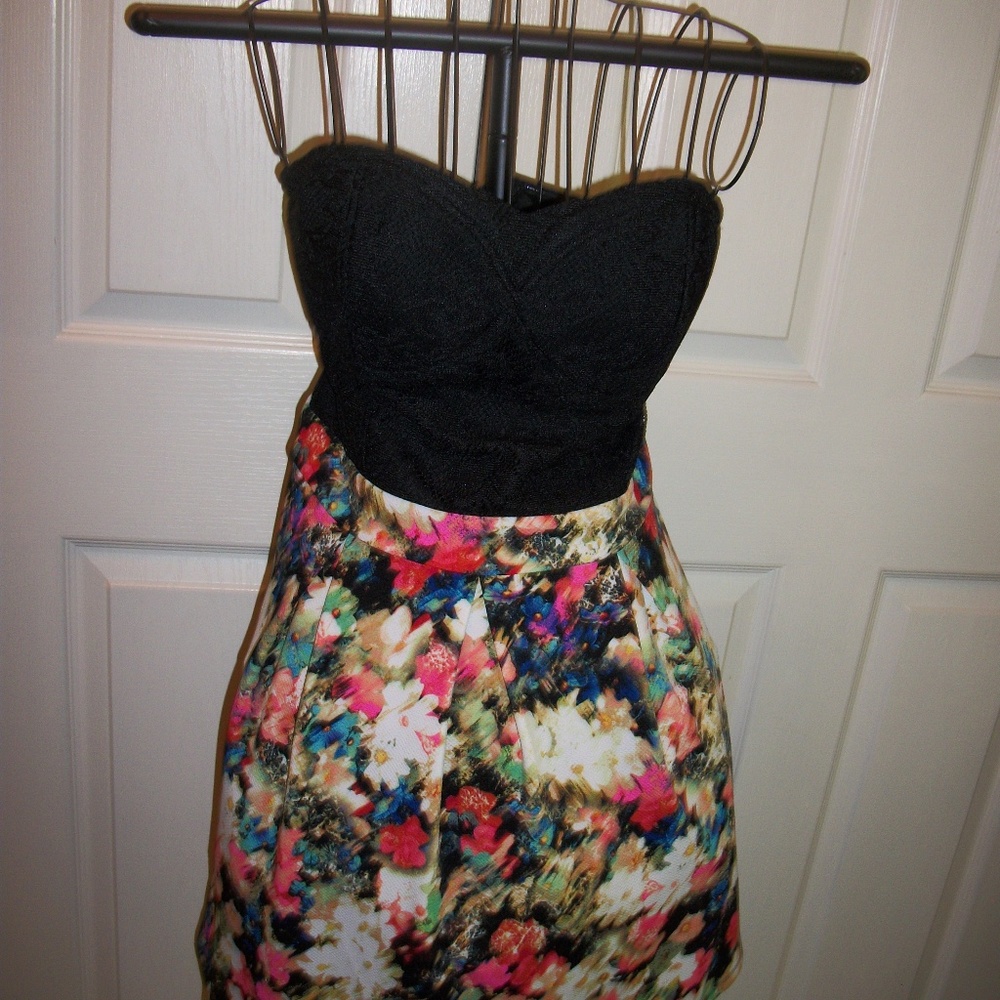 Xhilaration Women's Strapless Boustierre Sun Dress