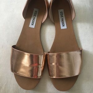 Rose gold Steve Madden sandals