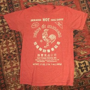 Sriracha hot sauce t-shirt