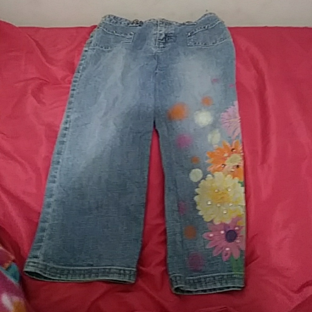 Flower jeans size 10