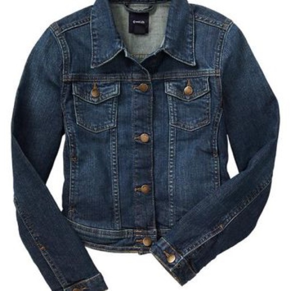 Cropped jean jacket