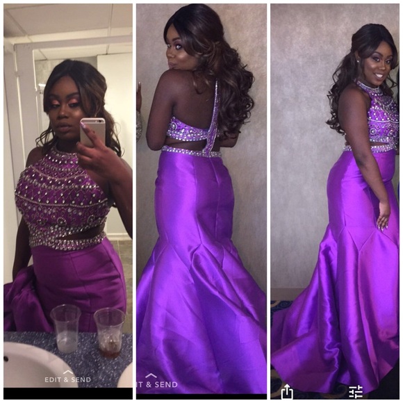 Lavendar Prom Ballroom Dress