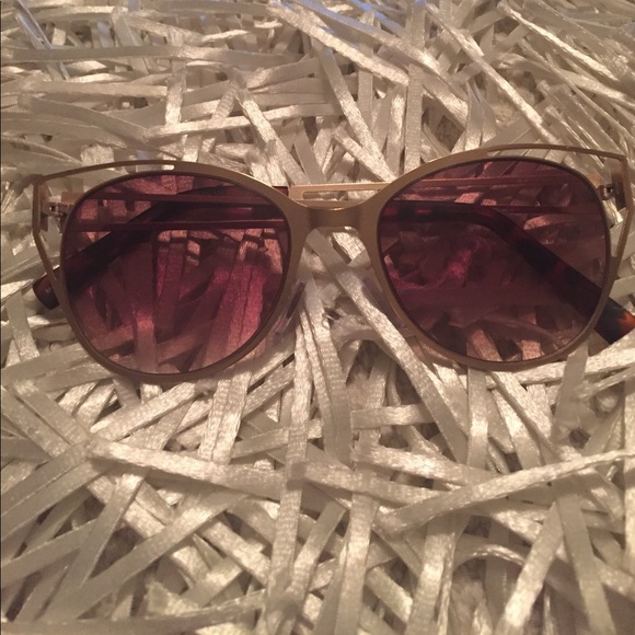 Accessories - Gold Cat Eye Sunglasses