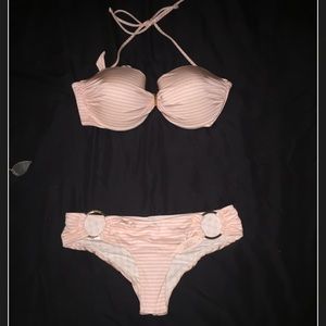 ~SOLD~ NEW Pink and white Victoria's Secret Bikini