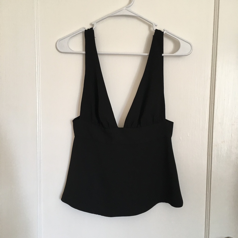 ⚡️Closet Closing 9/15⚡️Deep V Top with Back Tie