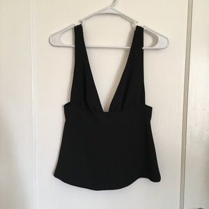 ⚡️Closet Closing 9/15⚡️Deep V Top with Back Tie