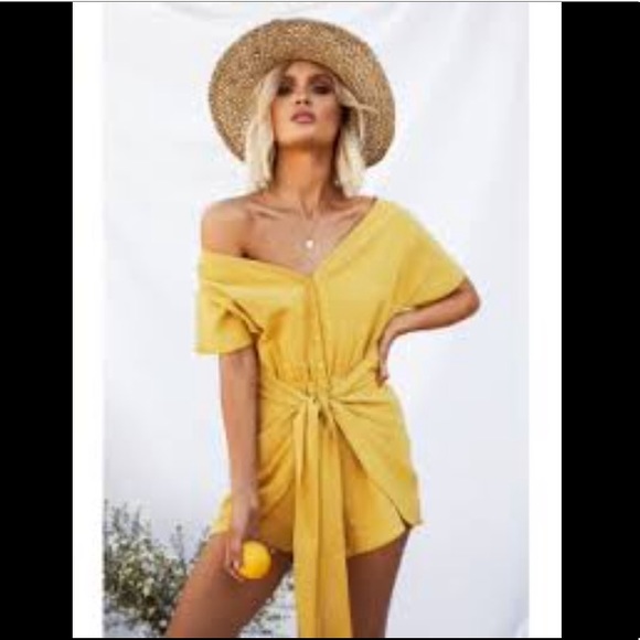 SaboSkirt Cheyenne Tie Playsuit - Picture 3 of 5