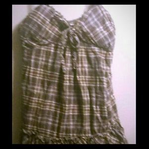Cute Plaid, Lace Dress