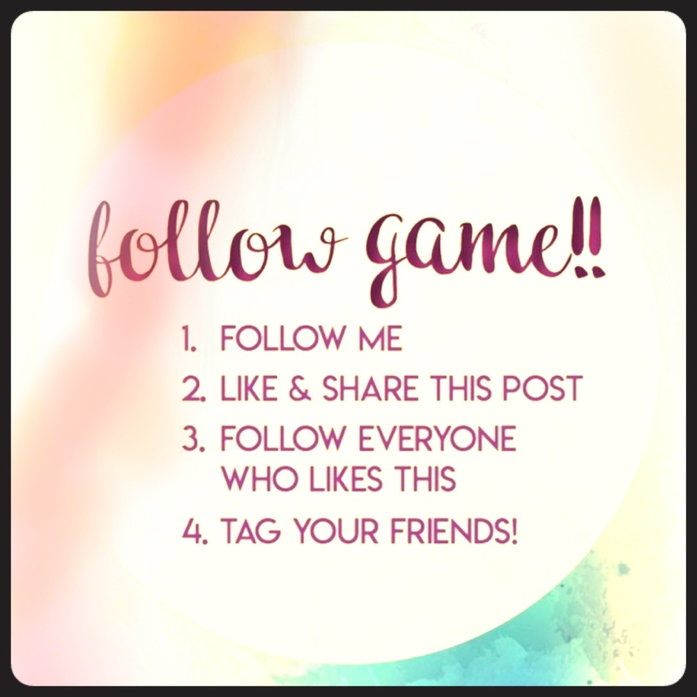 🎉Follow Game 🎊 LIKE SHARE FOLLOW TAG 💋💋💋