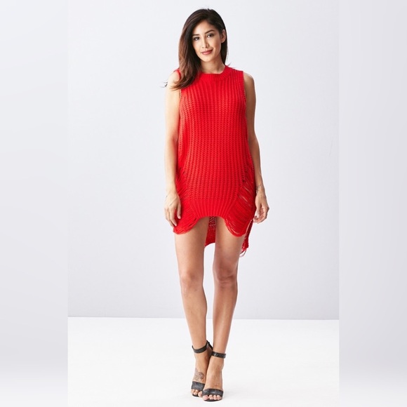 SALE!!! RED OR OLIVE DESTROYED SLEEVELESS - Picture 7 of 8