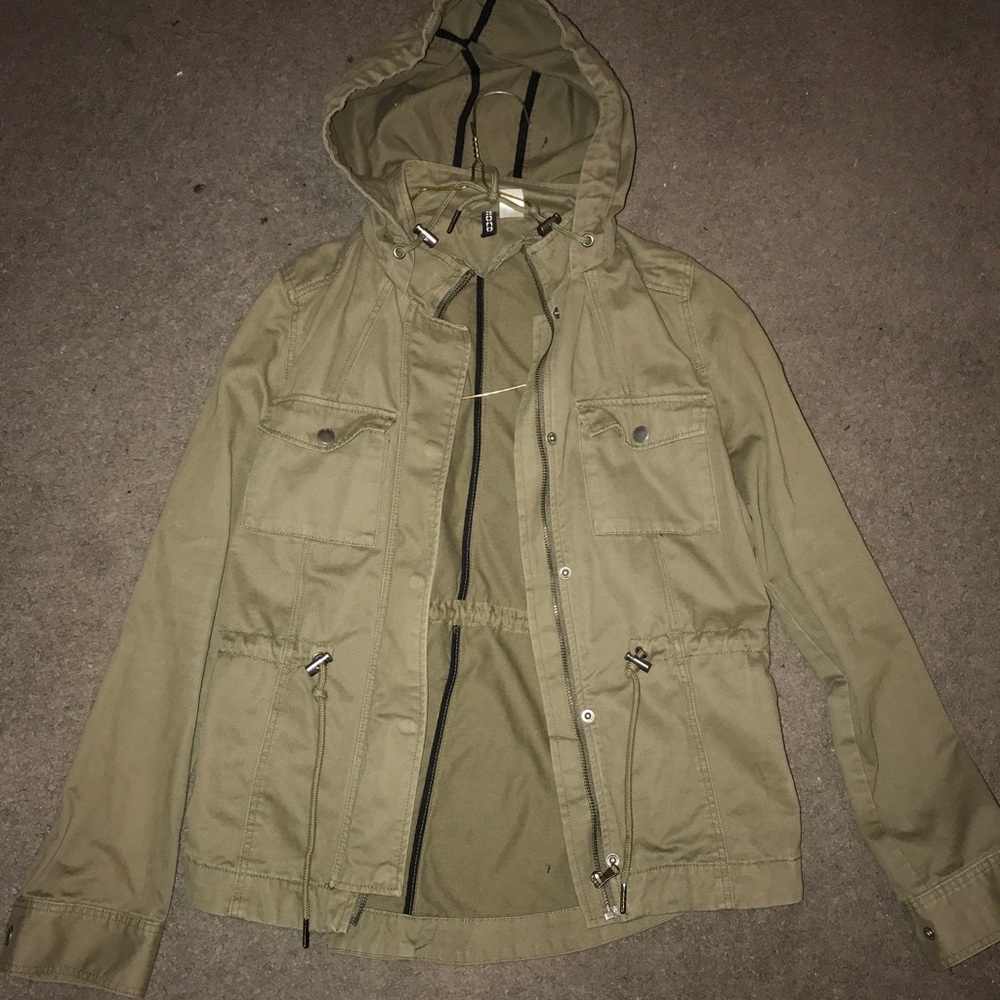 H&m olive green jacket