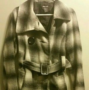 Wet Seal Black Plaid Jacket