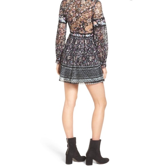 Free People Cherry Blossom Mini Dress size 10 & 6 - Picture 2 of 8