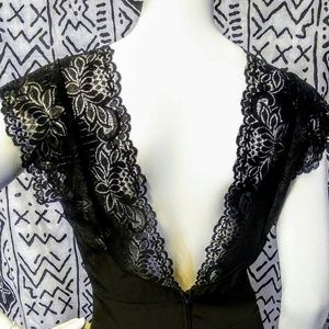 "Mylan" mini black dress