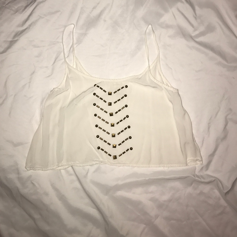 ivory crop top