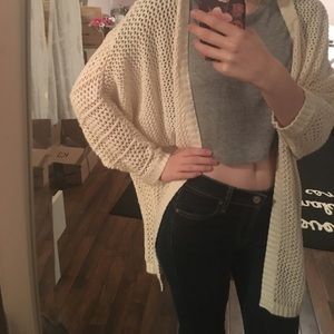 urban outfitters cream cardigan
