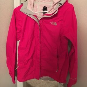 Pink North Face Windbreaker