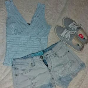 Light blue tank top