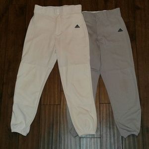 TWO Men's Adidas Baseball Pants BUNDLE