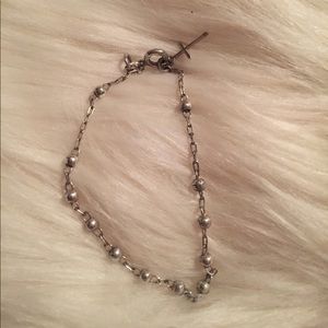 Silver Cross Charm Bracelet