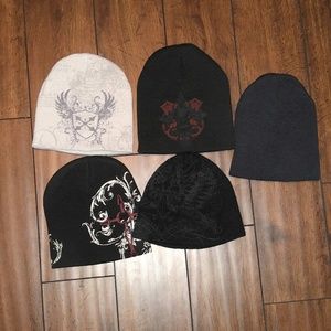 FIVE Men's Beanie Hat BUNDLE