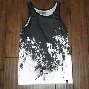 Men's Tank Top Black and White