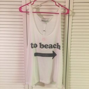 NWT Wildfox Beach Tank - Great 🎄 Gift
