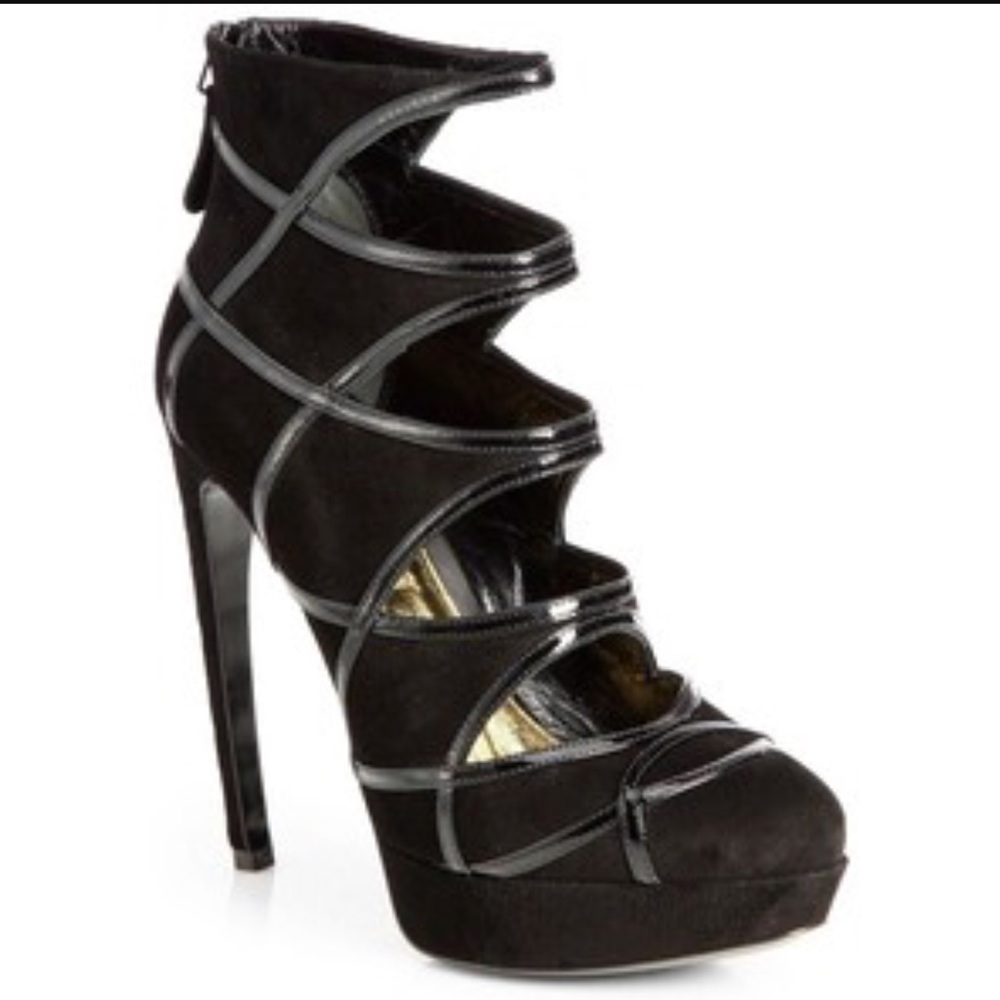 Authentic Alexander McQueen cutout boots 38