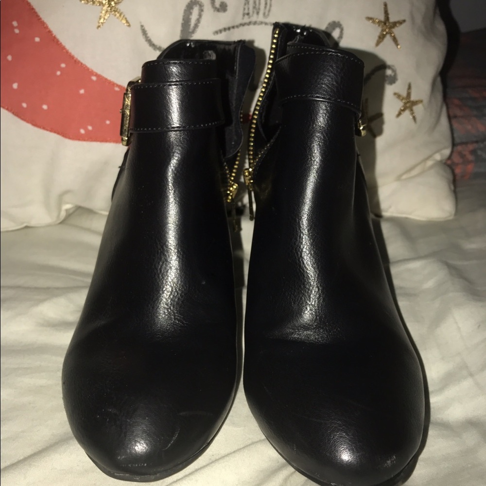 Black ankle boots