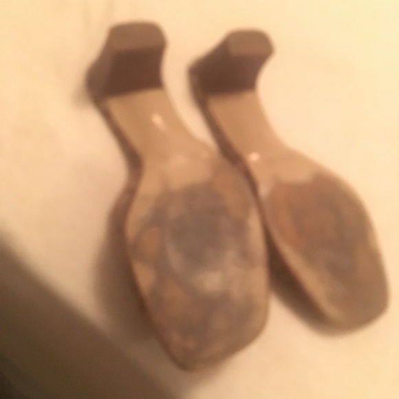 Authentic Coach peep toe heels - Picture 3 of 3