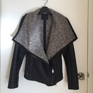 Blank NYC Black Faux Leather Moto Jacket